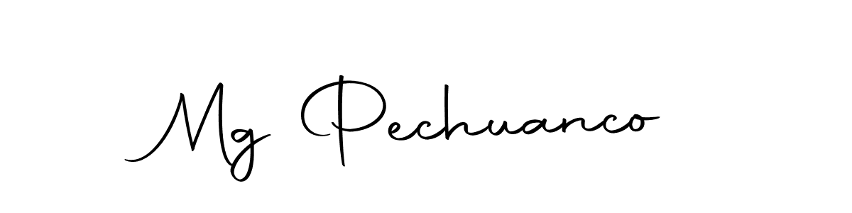 How to make Mg Pechuanco name signature. Use Autography-DOLnW style for creating short signs online. This is the latest handwritten sign. Mg Pechuanco signature style 10 images and pictures png