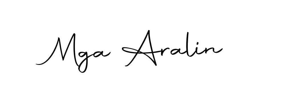 Also we have Mga Aralin name is the best signature style. Create professional handwritten signature collection using Autography-DOLnW autograph style. Mga Aralin signature style 10 images and pictures png