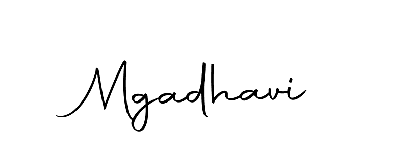 Make a beautiful signature design for name Mgadhavi. With this signature (Autography-DOLnW) style, you can create a handwritten signature for free. Mgadhavi signature style 10 images and pictures png