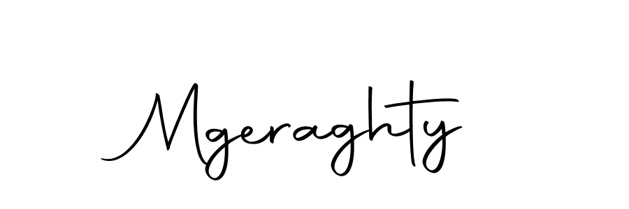 Create a beautiful signature design for name Mgeraghty. With this signature (Autography-DOLnW) fonts, you can make a handwritten signature for free. Mgeraghty signature style 10 images and pictures png