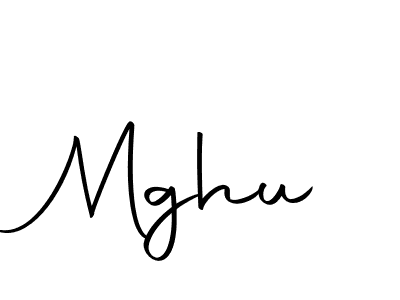 Use a signature maker to create a handwritten signature online. With this signature software, you can design (Autography-DOLnW) your own signature for name Mghu. Mghu signature style 10 images and pictures png