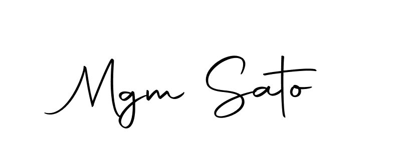 Make a beautiful signature design for name Mgm Sato. Use this online signature maker to create a handwritten signature for free. Mgm Sato signature style 10 images and pictures png