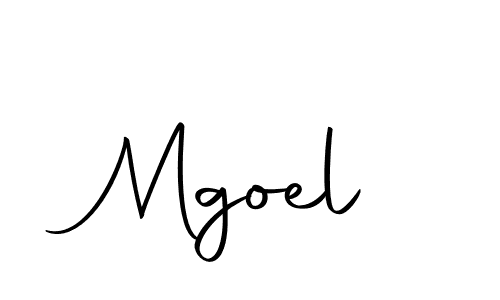 Design your own signature with our free online signature maker. With this signature software, you can create a handwritten (Autography-DOLnW) signature for name Mgoel. Mgoel signature style 10 images and pictures png