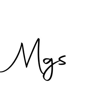 Create a beautiful signature design for name Mgs. With this signature (Autography-DOLnW) fonts, you can make a handwritten signature for free. Mgs signature style 10 images and pictures png