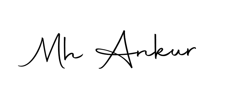 if you are searching for the best signature style for your name Mh Ankur. so please give up your signature search. here we have designed multiple signature styles  using Autography-DOLnW. Mh Ankur signature style 10 images and pictures png