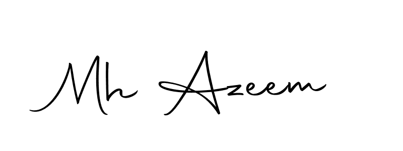 You should practise on your own different ways (Autography-DOLnW) to write your name (Mh Azeem) in signature. don't let someone else do it for you. Mh Azeem signature style 10 images and pictures png