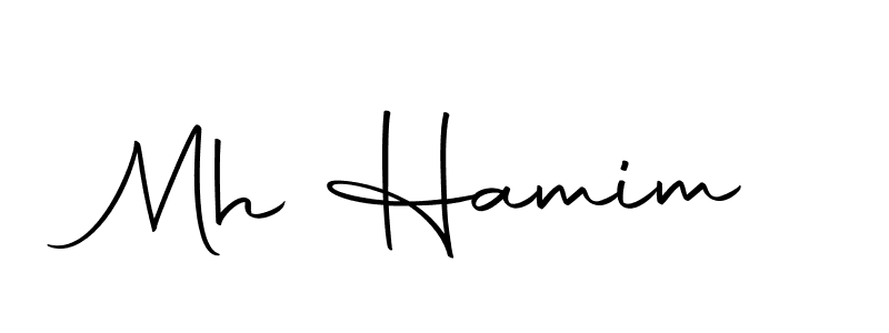 You should practise on your own different ways (Autography-DOLnW) to write your name (Mh Hamim) in signature. don't let someone else do it for you. Mh Hamim signature style 10 images and pictures png