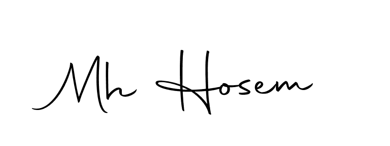 You should practise on your own different ways (Autography-DOLnW) to write your name (Mh Hosem) in signature. don't let someone else do it for you. Mh Hosem signature style 10 images and pictures png