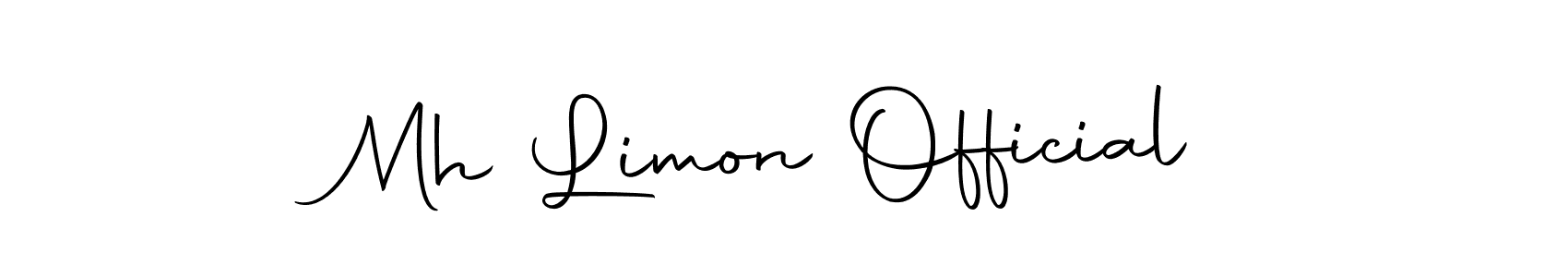 Similarly Autography-DOLnW is the best handwritten signature design. Signature creator online .You can use it as an online autograph creator for name Mh Limon Official. Mh Limon Official signature style 10 images and pictures png