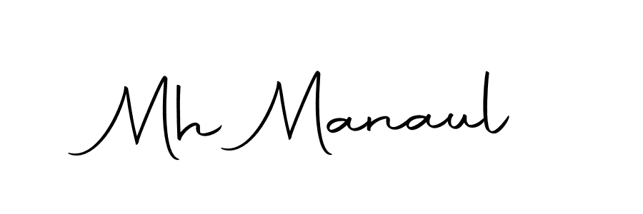 Make a beautiful signature design for name Mh Manaul. With this signature (Autography-DOLnW) style, you can create a handwritten signature for free. Mh Manaul signature style 10 images and pictures png