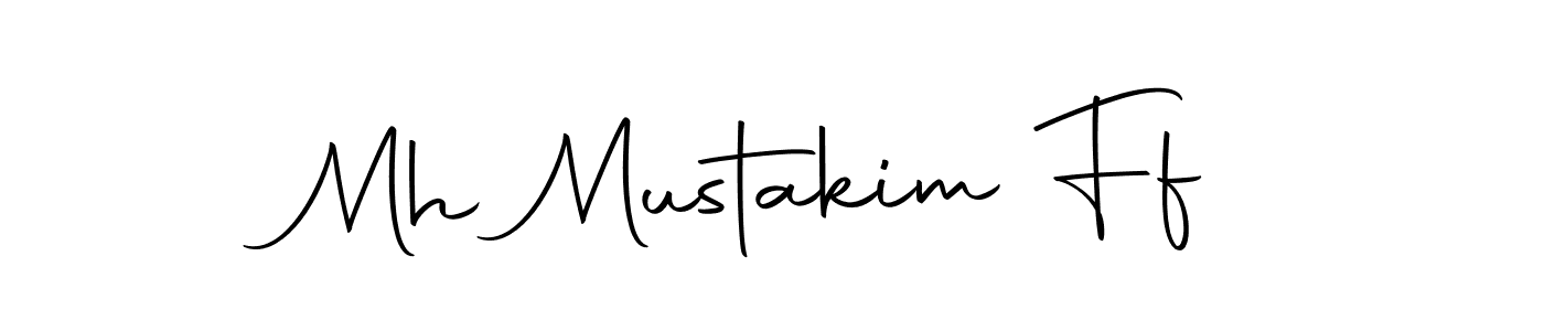 Also we have Mh Mustakim Ff name is the best signature style. Create professional handwritten signature collection using Autography-DOLnW autograph style. Mh Mustakim Ff signature style 10 images and pictures png