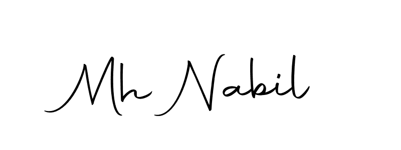 Make a short Mh Nabil signature style. Manage your documents anywhere anytime using Autography-DOLnW. Create and add eSignatures, submit forms, share and send files easily. Mh Nabil signature style 10 images and pictures png