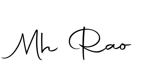 if you are searching for the best signature style for your name Mh Rao. so please give up your signature search. here we have designed multiple signature styles  using Autography-DOLnW. Mh Rao signature style 10 images and pictures png