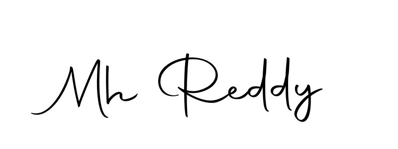 Create a beautiful signature design for name Mh Reddy. With this signature (Autography-DOLnW) fonts, you can make a handwritten signature for free. Mh Reddy signature style 10 images and pictures png