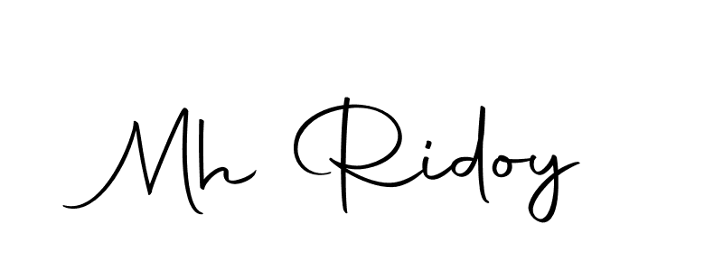 Mh Ridoy stylish signature style. Best Handwritten Sign (Autography-DOLnW) for my name. Handwritten Signature Collection Ideas for my name Mh Ridoy. Mh Ridoy signature style 10 images and pictures png