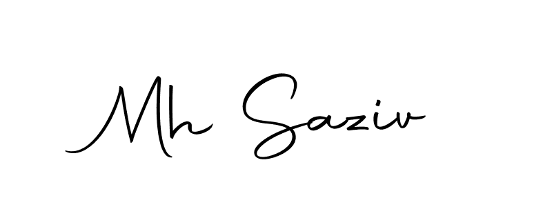 This is the best signature style for the Mh Saziv name. Also you like these signature font (Autography-DOLnW). Mix name signature. Mh Saziv signature style 10 images and pictures png