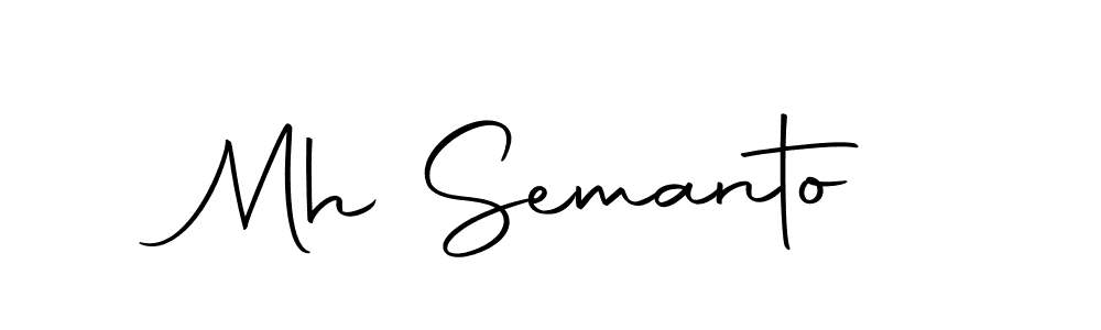 How to make Mh Semanto signature? Autography-DOLnW is a professional autograph style. Create handwritten signature for Mh Semanto name. Mh Semanto signature style 10 images and pictures png