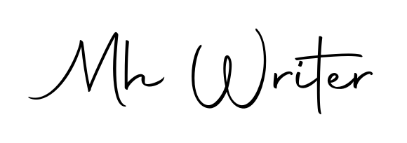 Personalize your online presence with Mh Writer signature rendered in elegant Autography-DOLnW font. Great for website footers and blogs. Mh Writer signature style 10 images and pictures png