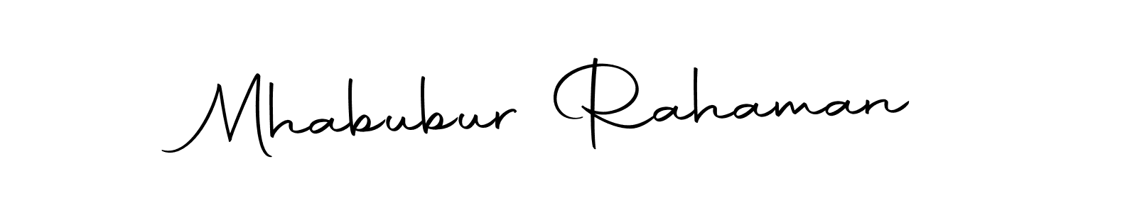 Also we have Mhabubur Rahaman name is the best signature style. Create professional handwritten signature collection using Autography-DOLnW autograph style. Mhabubur Rahaman signature style 10 images and pictures png