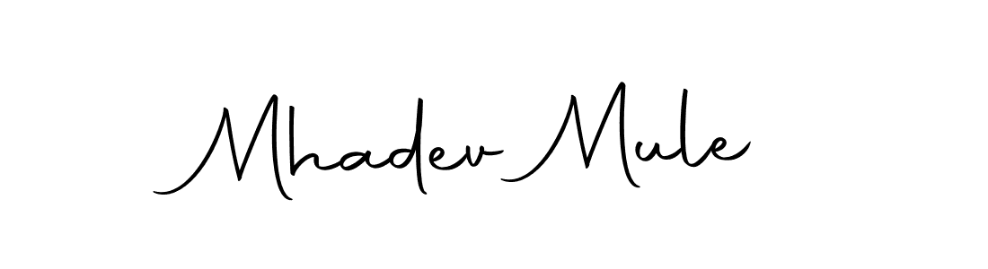 Use a signature maker to create a handwritten signature online. With this signature software, you can design (Autography-DOLnW) your own signature for name Mhadev Mule. Mhadev Mule signature style 10 images and pictures png