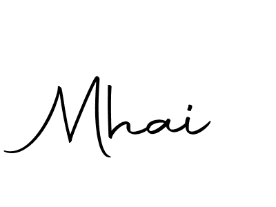 Design your own signature with our free online signature maker. With this signature software, you can create a handwritten (Autography-DOLnW) signature for name Mhai. Mhai signature style 10 images and pictures png
