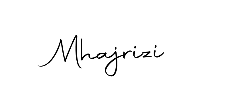Use a signature maker to create a handwritten signature online. With this signature software, you can design (Autography-DOLnW) your own signature for name Mhajrizi. Mhajrizi signature style 10 images and pictures png
