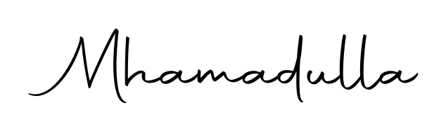 This is the best signature style for the Mhamadulla name. Also you like these signature font (Autography-DOLnW). Mix name signature. Mhamadulla signature style 10 images and pictures png