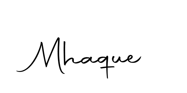 You can use this online signature creator to create a handwritten signature for the name Mhaque. This is the best online autograph maker. Mhaque signature style 10 images and pictures png