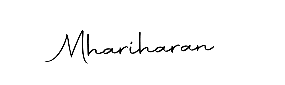 Use a signature maker to create a handwritten signature online. With this signature software, you can design (Autography-DOLnW) your own signature for name Mhariharan. Mhariharan signature style 10 images and pictures png