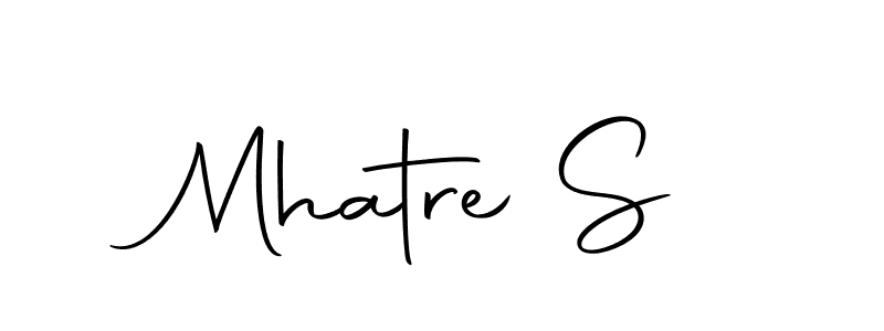 Design your own signature with our free online signature maker. With this signature software, you can create a handwritten (Autography-DOLnW) signature for name Mhatre S. Mhatre S signature style 10 images and pictures png
