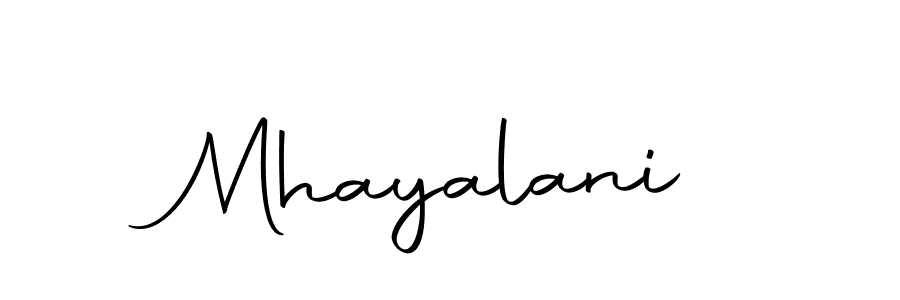 Make a beautiful signature design for name Mhayalani. With this signature (Autography-DOLnW) style, you can create a handwritten signature for free. Mhayalani signature style 10 images and pictures png