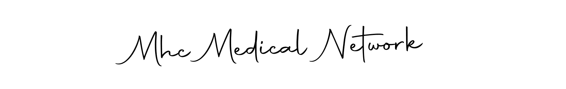 Create a beautiful signature design for name Mhc Medical Network. With this signature (Autography-DOLnW) fonts, you can make a handwritten signature for free. Mhc Medical Network signature style 10 images and pictures png