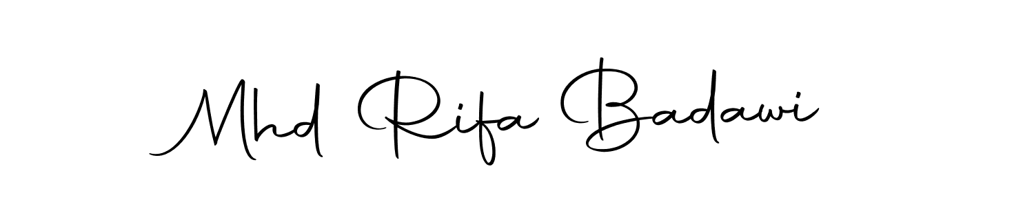 Also we have Mhd Rifa Badawi name is the best signature style. Create professional handwritten signature collection using Autography-DOLnW autograph style. Mhd Rifa Badawi signature style 10 images and pictures png