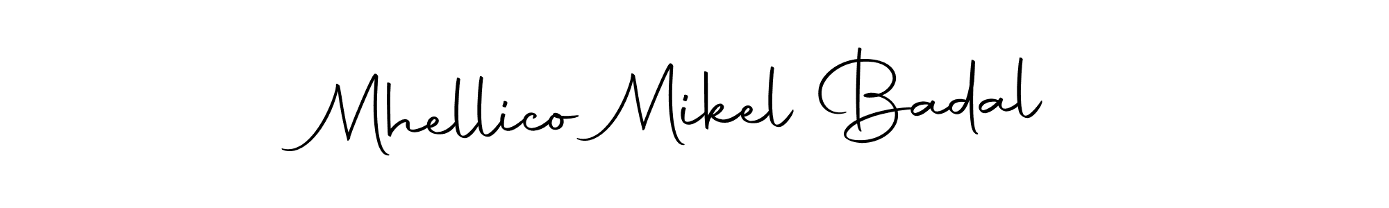 Similarly Autography-DOLnW is the best handwritten signature design. Signature creator online .You can use it as an online autograph creator for name Mhellico Mikel Badal. Mhellico Mikel Badal signature style 10 images and pictures png