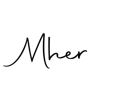 How to make Mher signature? Autography-DOLnW is a professional autograph style. Create handwritten signature for Mher name. Mher signature style 10 images and pictures png