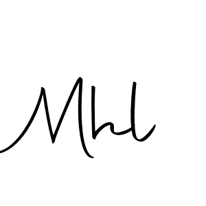 Design your own signature with our free online signature maker. With this signature software, you can create a handwritten (Autography-DOLnW) signature for name Mhl. Mhl signature style 10 images and pictures png