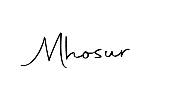 The best way (Autography-DOLnW) to make a short signature is to pick only two or three words in your name. The name Mhosur include a total of six letters. For converting this name. Mhosur signature style 10 images and pictures png