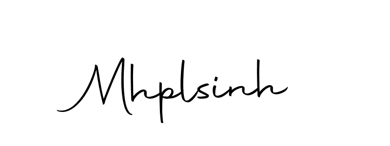 Design your own signature with our free online signature maker. With this signature software, you can create a handwritten (Autography-DOLnW) signature for name Mhplsinh. Mhplsinh signature style 10 images and pictures png