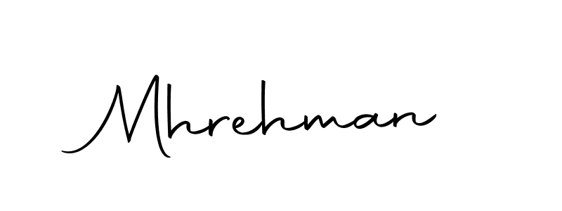 Design your own signature with our free online signature maker. With this signature software, you can create a handwritten (Autography-DOLnW) signature for name Mhrehman. Mhrehman signature style 10 images and pictures png