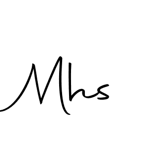 Mhs stylish signature style. Best Handwritten Sign (Autography-DOLnW) for my name. Handwritten Signature Collection Ideas for my name Mhs. Mhs signature style 10 images and pictures png