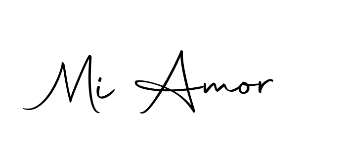 Design your own signature with our free online signature maker. With this signature software, you can create a handwritten (Autography-DOLnW) signature for name Mi Amor. Mi Amor signature style 10 images and pictures png