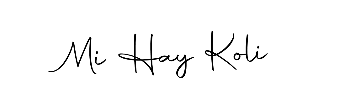 Mi Hay Koli stylish signature style. Best Handwritten Sign (Autography-DOLnW) for my name. Handwritten Signature Collection Ideas for my name Mi Hay Koli. Mi Hay Koli signature style 10 images and pictures png