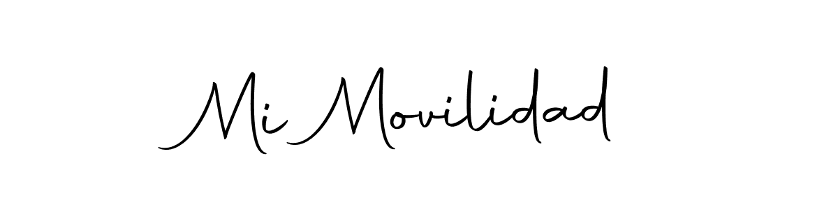 Use a signature maker to create a handwritten signature online. With this signature software, you can design (Autography-DOLnW) your own signature for name Mi Movilidad. Mi Movilidad signature style 10 images and pictures png