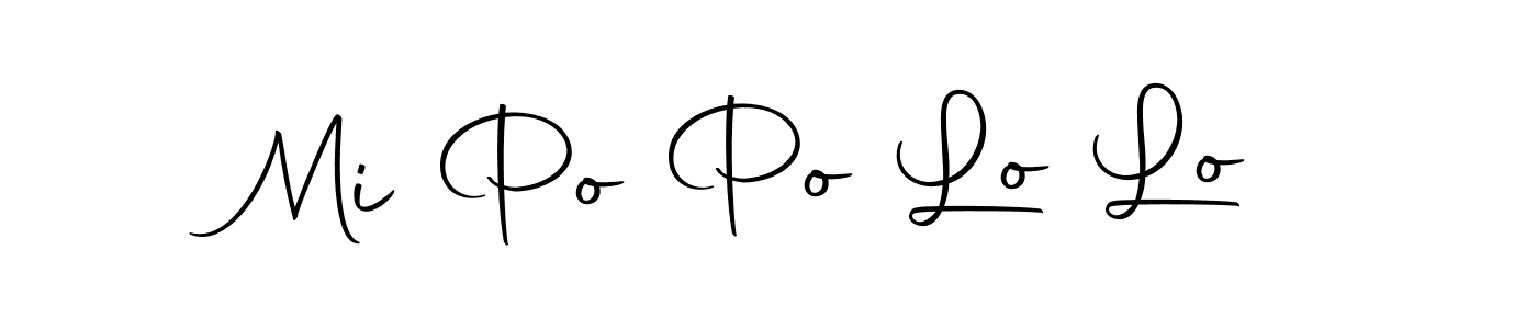 Make a short Mi Po Po Lo Lo signature style. Manage your documents anywhere anytime using Autography-DOLnW. Create and add eSignatures, submit forms, share and send files easily. Mi Po Po Lo Lo signature style 10 images and pictures png