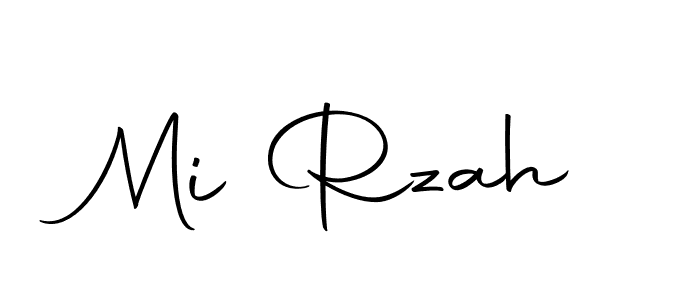 Make a beautiful signature design for name Mi Rzah. With this signature (Autography-DOLnW) style, you can create a handwritten signature for free. Mi Rzah signature style 10 images and pictures png