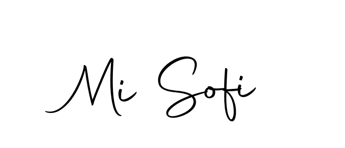 Use a signature maker to create a handwritten signature online. With this signature software, you can design (Autography-DOLnW) your own signature for name Mi Sofi. Mi Sofi signature style 10 images and pictures png