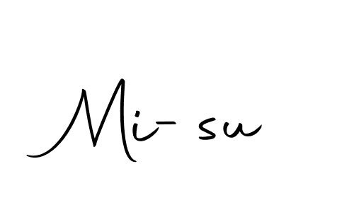 Mi-su stylish signature style. Best Handwritten Sign (Autography-DOLnW) for my name. Handwritten Signature Collection Ideas for my name Mi-su. Mi-su signature style 10 images and pictures png