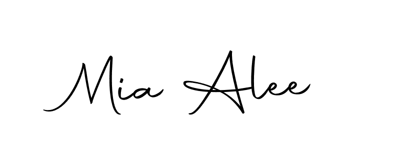 Use a signature maker to create a handwritten signature online. With this signature software, you can design (Autography-DOLnW) your own signature for name Mia Alee. Mia Alee signature style 10 images and pictures png