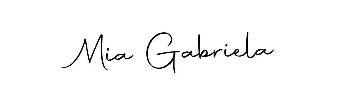 Make a beautiful signature design for name Mia Gabriela. With this signature (Autography-DOLnW) style, you can create a handwritten signature for free. Mia Gabriela signature style 10 images and pictures png