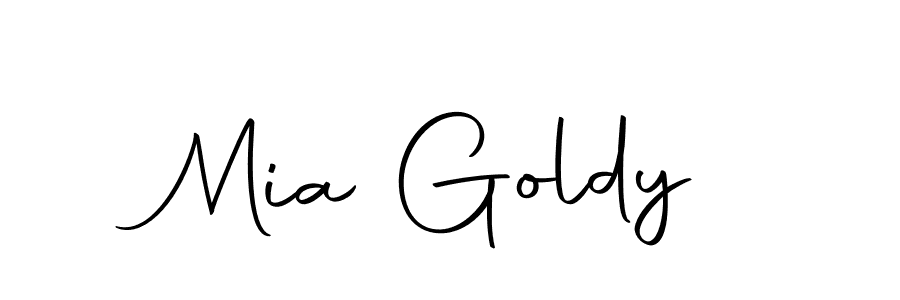 Mia Goldy stylish signature style. Best Handwritten Sign (Autography-DOLnW) for my name. Handwritten Signature Collection Ideas for my name Mia Goldy. Mia Goldy signature style 10 images and pictures png